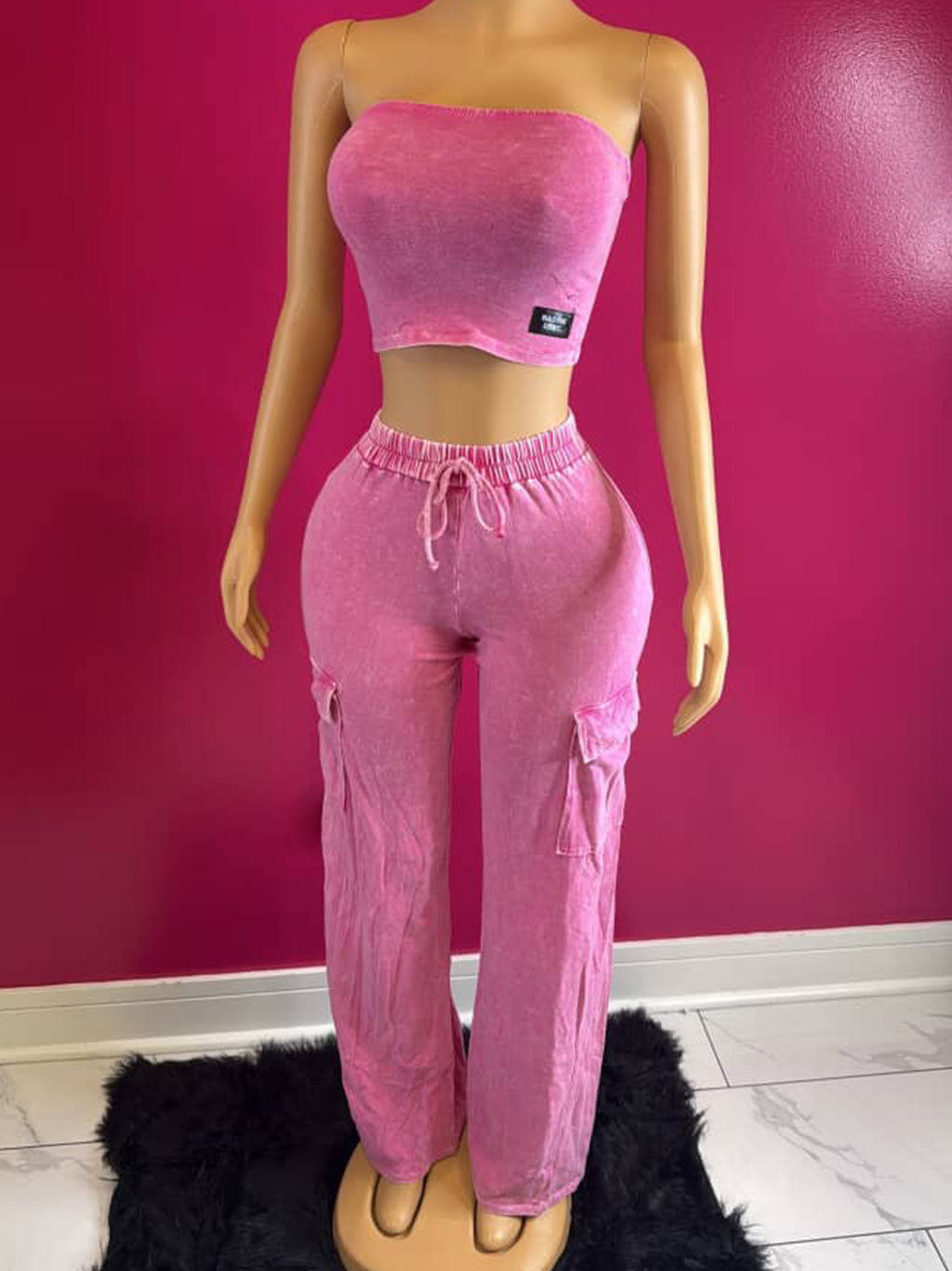 Crop Top & Flare Pants Set