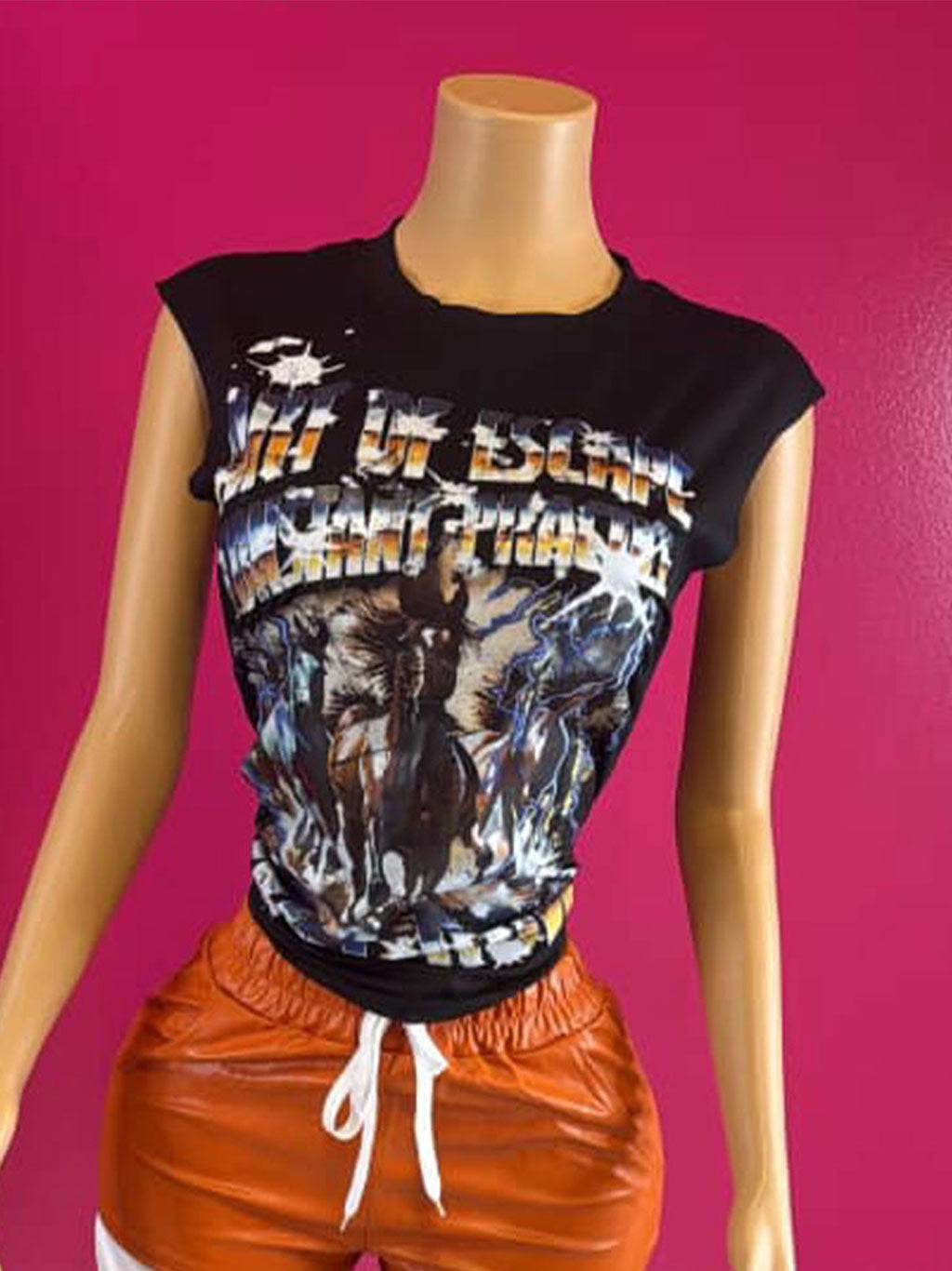 Graphic Sleeveless Tee