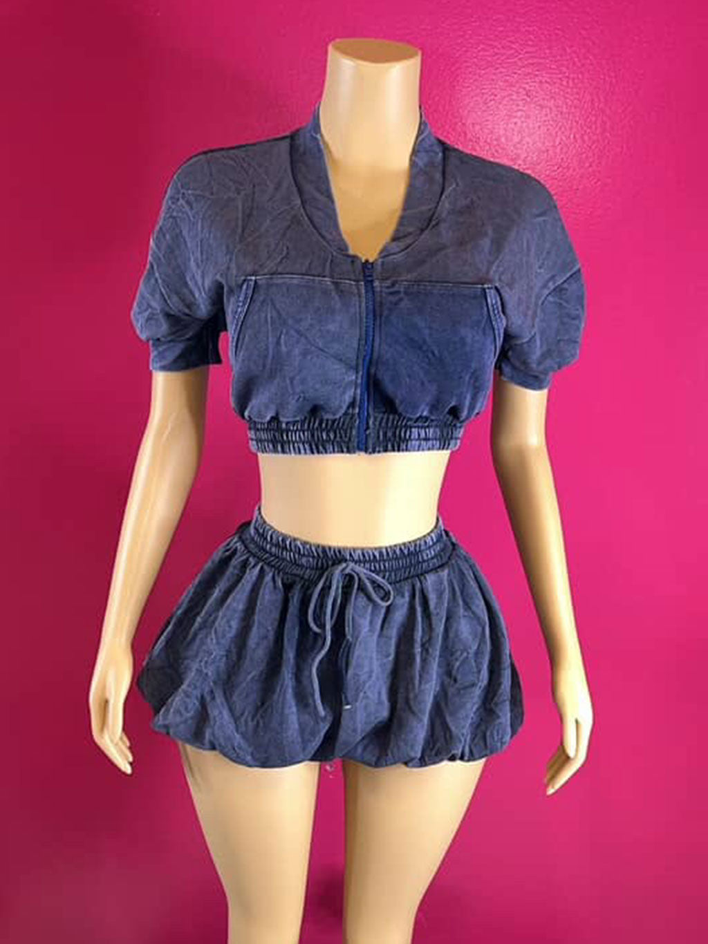 Short Bomber & Bubble Skort Set
