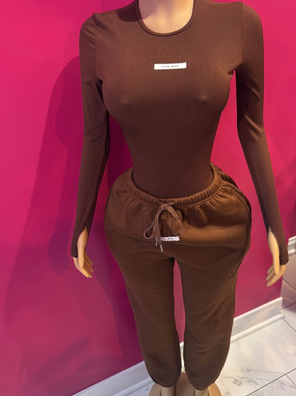 Long Sleeve Bodysuit & Jogger Set