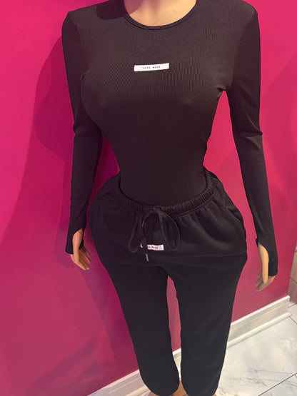Long Sleeve Bodysuit & Jogger Set