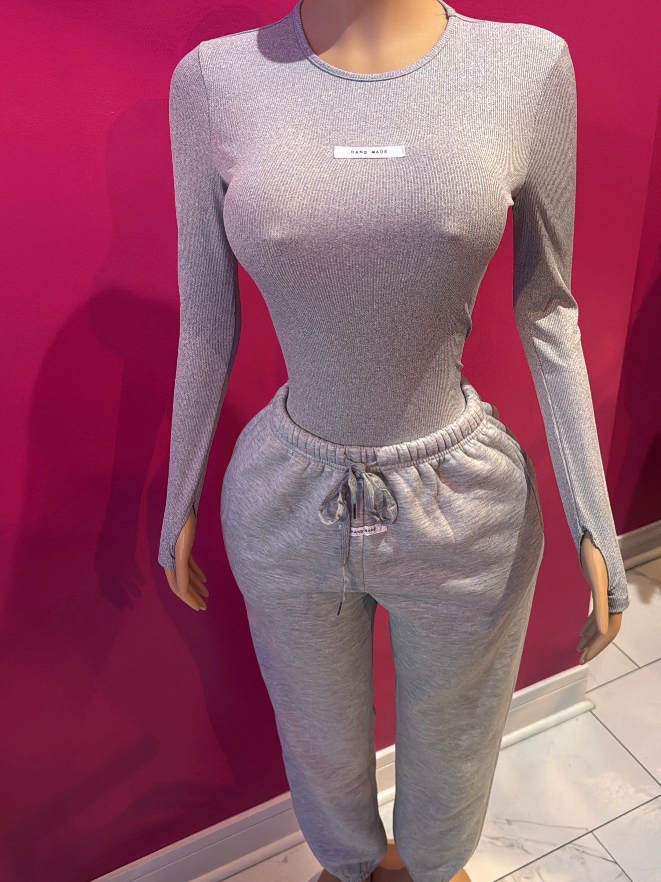 Long Sleeve Bodysuit & Jogger Set