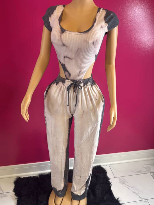 Dye Bodysuit & Pants Set