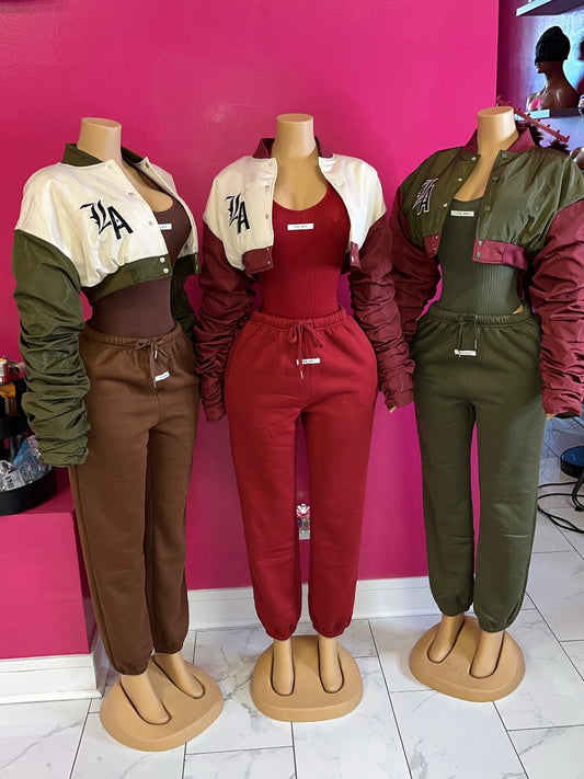 Cropped Bomber Jacket