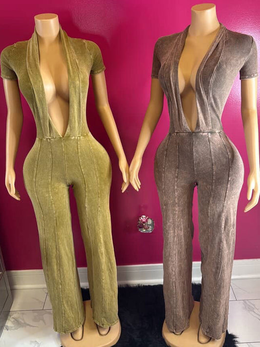 Short Sleeve Jumpsuit